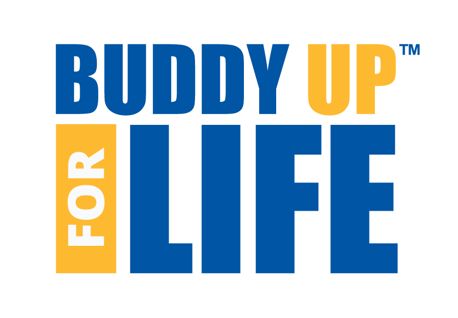 "Buddy Up For Life" logo